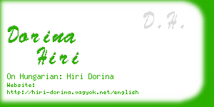 dorina hiri business card